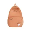 Mochila Escolar Fresca y Sencilla para Niñas, Estampado de Oso de Dibujos Animados, Adecuada para Estudiantes de Secundaria de Grados 3-6, Mochila de Alta Calidad