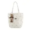 Bolsa Tote Xadrez Estilo College de Alto Valor da Moda Coreana, Nova Tendência de Verão Estilosa Bolsa de Ombro Doce para Compras