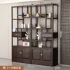 Gabinete multi-tesoro de madera maciza, partición de estilo chino, estante de exhibición de té antiguo de estilo chino nuevo, gabinete de entrada estilo Zen para sala de estar