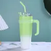 Fábrica de Origen Taza de Coche con Asa de 40 oz Acero Inoxidable Gran Capacidad Aislada al Vacío con Popote Taza de Hielo para Coche