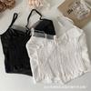 Estilo francês sexy Mesh Tube Top Fixed Chest Pad Fish Bone Design Hot Girl Sling Beautiful Back Base Top para Mulheres