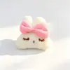 Nuevo y lindo peluche de rana fresca, accesorios de cabeza de conejito con lazo para ropa, broches DIY, accesorios para zapatos y calcetines