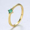 Anillo de cuerpo entero PAG & MAG de plata de ley S925 pulsera gema verde de cuatro garras comercio exterior transfronterizo joyería simple de moda