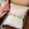 Pulsera de Flor con Pedrería Estilo Ins Coreano Elegante de Moda Estilo de Gama Alta Absolutamente Hermosa Lujo Ligero Dulce Personalizado