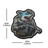 Insignia Militar Animal Zorro Águila Orangután León Tiburón Tela de Velcro Pegatina Pegatina Exterior Insignia Táctica de Moral