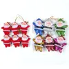 Navidad Hombre Mayor Decoraciones Navideñas Pequeños Adornos Colgantes Árbol de Navidad Paquete de 6 Adornos Colgantes de Papá Noel Regalos para Uso en el Hogar