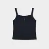 Shijian [Algodón para Bebé Clase A] Camisola con Ribete de Encaje, Cuello Semi Abotonado que Muestra la Clavícula 2026 Otoño 11707