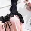 Pijama Sexy de Nuevo Estilo Transfronterizo para Mujer, Ribete de Encaje de Color Sólido, Colores Contrastantes, Ropa de Casa Dulce, Camisola con Shorts, Más Vendido en Comercio Exterior