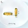 Antigo Amuleto de Pulso Pixiu da Sorte com Moedas de Cinco Imperadores Esmaltadas Douradas Acessórios para Joias DIY Estilo Chinês Joias Atacado