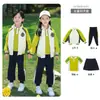 Uniformes de Jardim de Infância, Uniformes de Classe para Outono e Inverno, Conjunto de Três Peças de Jaquetas, Uniformes de Classe para o Primeiro Ano, Conjunto de Uniformes Escolares de Primavera e Outono para Alunos do Ensino Fundamental