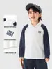 Sudadera con cuello polo para niños Youou, primavera y otoño 2026 nueva ropa para niños, conjunto de otoño para niños pequeños