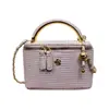 Bolso de Maquillaje Caja de Mano Cadena Francesa Mujer 2026 Nuevo Transfronterizo Tacto de Alta Gama Textura Tejida Bolso de Hombro Único Cruzado