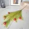 Ramo de Bolas de Espuma de Hierba de Pampa de Caña Artificial Esquejes para Sala de Estar Entrada Decoración del Hogar Ins Estilo Minimalista Esquejes