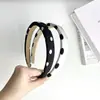 Diadema de Esponja con Lunares y Cuadros en Blanco y Negro Estilo Retro Clásico Simple Versátil Aumenta la Parte Superior de la Corona Tocado Versátil