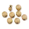 Cuentas Espaciadoras Chapadas al Vacío de Acero Inoxidable Pulsera Estilo Étnico Accesorios para Collares Joyería Perforada DIY Accesorios Venta al por Mayor