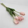 Ramo de Flores Falsas de Alta Gama al Por Mayor Boda Decoración del Hogar Arreglo Floral Ramo Flores Artificiales Tulipanes Pu Sensación Hidratante