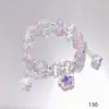 Explosões Super Fada Mori Cristal Lua Pulseira Feminina Design de Nicho Estudante Joker Cor Doce Pulseira de Namorada