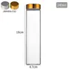 Botella de Tubo de Vidrio de Borosilicato Alto de 47 mm de Diámetro, Botella Pequeña para Medicina, Botella de los Deseos, Botella de Deriva, Botella Dispensadora de Té y Dulces