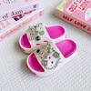Novas Sandálias Versáteis de EVA com Corrente de Diamante Quadrado de Desenho Animado, Robô, para Meninos e Meninas, Sandálias Antiderrapantes da Moda com Solado Duplo Macio