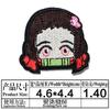 Patch de Tecido Bordado Cartoon Comic Personagem Demon Slayer Cabeça Acessórios para Roupas Patch Bordado Adesivo Patch em Estoque