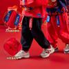 [Colección de pantalones de Año Nuevo] Pantalones gruesos para niños Dudu, ropa de Año Nuevo, traje Tang rojo, ropa de bebé para mujer