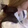 Elástico de Cabelo de Bolinhas em Formato de Coração, Scrunchie Retrô, Novo Estilo 2026 Faixa de Cabelo para Coque, Acessório de Cabelo Elegante para Mulheres