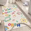 Tapete de Chão Antiderrapante para Banheiro com Estampa de Desenho Animado Personalizável Tapete para Pés Anti-Queda para Banheiro de Bebê