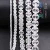Novo material para artesanato DIY por atacado, contas para lanterna, vários tamanhos, contas foscas, vidro de cristal lapidado, contas soltas