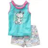 Ropa de Casa de Estilo para Niñas de Manga Corta Nueva Ropa para Niños Traje de Verano Ropa para Aire Acondicionado Pijama de Dibujos Animados K090