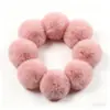 Directamente del Fabricante, Bolas de Piel Sintética de Conejo 6-8cm, Bolas de Piel Falsa para Decoraciones Navideñas DIY, Bolas de Felpa, Bolas de Piel de Conejo de Colores