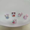 Gatito de dibujos animados de celebridades de Internet, accesorios para gatos KT, crema de bricolaje, pegamento, funda para teléfono, material de belleza, accesorios de resina