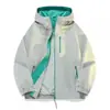 Jaqueta à prova de vento e à prova d'água para uso externo, unissex, solta, casual, moderna, versátil jaqueta softshell para montanhismo para casais no outono e inverno
