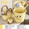 Juego de lavabo y cubo para dormitorio con asa, cubo de lavado y almacenamiento para dormitorio estudiantil, cubo de plástico portátil para el hogar para bañarse