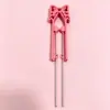 Bolígrafo de cuentas de doble aguja 2.6 mm cuenta pequeña ahorrador de mano mariposa bolígrafo de 60 cuentas herramienta de cuentas DIY bolígrafo de cuentas
