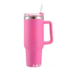 Nueva Taza de Coche Grande de 40 oz con Asa de Acero Inoxidable para Hielo Taza Térmica Portátil para Exteriores