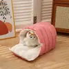 Nido para Mascotas, Nido Cálido para Gatos de Cuatro Estaciones, Nido de Invierno para Gatos, Nido para Perros, Suministros Universales para Todas las Estaciones, Cama Cerrada para Gatos, Extraíble y Lavable