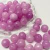 Contas redondas de lítio roxo contas de calcedônia roxa contas soltas joias diy pulseira feita à mão acessórios de colar acessórios material em lote