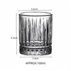 Vaso de Licor Grueso Tallado Retro 0.1kg Set de Vasos para Licor Vaso Pequeño para Cerveza Comercial Doméstico Vaso Pequeño para Vino