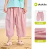 Pantalones Infantiles de Dudu Pantalones Casuales para Niños Pantalones Cortos de Verano para Niñas Pantalones de Playa para Bebé Ropa Ligera para Exteriores para Niños