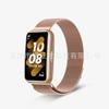 Adecuado para la Pulsera Inteligente Huawei 11 10, Correa de Metal 9/8/ 7m con Cierre Magnético, Pulsera de Repuesto de Acero Inoxidable de Tres Piezas