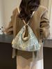 Bolsa de Cubo de Lona Casual de Gran Capacidad para el Trabajo de Mujer 2024 Nuevo Otoño e Invierno Mochila Versátil de Tres Usos de Gran Capacidad