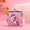 Bolsa de Monedas de Dibujos Animados de Unicornio Transfronteriza para Niños, Cartera Mini Linda con Cierre de Presión, Bolsita para Guardar Monedas y Llaves de Pony