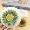 Molde de Silicone Flor de Girassol Grau Alimentício DIY Aromaterapia Gesso Pingente de Carro Molde de Fondant Chocolate
