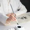 Caneta Pena com Cerdas Mistas, Grau Profissional para Iniciantes Praticarem Caligrafia, Pintura Chinesa, Escrita Regular, Escrita Cursiva, Escrita Clerical, Escrita Europeia, Pincel Macio Yan Liu Zhao