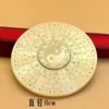 Bússola de Cobre com Alívio de Estresse Latão Rotação da Peça de Mão Dupla Face Rotativo Portátil Brinquedo de Agitar Spinner Bagua Ornamento