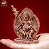 Cangcun Cobre Morado "Jambhala" Uso en Interiores Hogar "Dharmapala" Adorno de Estatua de Buda de Cobre de Escritorio
