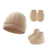 2024 Gorro Transfronterizo para Bebé Gorro para Recién Nacido Gorro Fetal Gorro para Niño y Niña Guantes Botitas Set Europeo y Americano