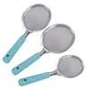 26 Novos Modelos de Escumadeiras de Aço Inoxidável para Uso na Cozinha, Cabo Longo, Espessada, Anti-Escaldante, Escumadeira com Malha Filtrante de Grau Alimentício
