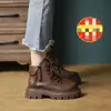 Botas Martin de Sola Grossa da Moda Femininas 2026 Nova Coleção Outono/Inverno Versátil Estilo Britânico Combinam com Saias Venda Quente Estilo de Rua Botas de Motociclista