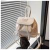 Bolsa de Ombro Feminina 2024 Primavera e Verão Nova Branca Fresca Moda Bolsa Saco Floral Mochila de Alto Valor